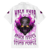 Walk Away Fire Eyes Skull Hawaiian Shirt - Wonder Print Shop