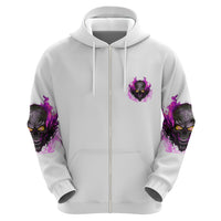 Walk Away Fire Eyes Skull Hoodie - Wonder Print Shop