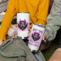 Walk Away Fire Eyes Skull Tumbler Cup - Wonder Print Shop