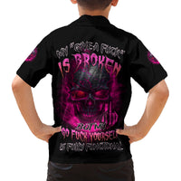 My Give A F Is Broken Family Matching Off Shoulder Long Sleeve Dress and Hawaiian Shirt - Wonder Print Shop
