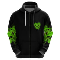 I'm Never Alone Skull Demon Hoodie - Wonder Print Shop