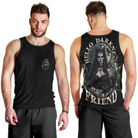 Hello Darkness My Old Friend Halloween Witch Men Tank Top - Wonder Print Shop