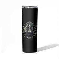 Hello Darkness My Old Friend Halloween Witch Skinny Tumbler - Wonder Print Shop