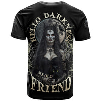 Hello Darkness My Old Friend Halloween Witch T Shirt - Wonder Print Shop