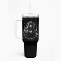 Hello Darkness My Old Friend Halloween Witch Tumbler With Handle - Wonder Print Shop