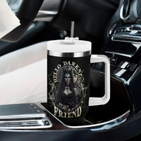 Hello Darkness My Old Friend Halloween Witch Tumbler With Handle - Wonder Print Shop
