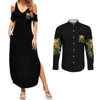 I'm Not Anti-social Mad Skull Couples Matching Summer Maxi Dress and Long Sleeve Button Shirt - Wonder Print Shop