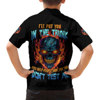 I'll Put You In The Trunk Kid Hawaiian Shirt - Wonder Print Shop