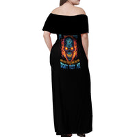 I'll Put You In The Trunk Off Shoulder Maxi Dress - Wonder Print Shop