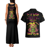 I'm A B With A Low Bullshit Tolerance Don't Try Me Couples Matching Tank Maxi Dress and Hawaiian Shirt - Wonder Print Shop