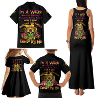 I'm A B With A Low Bullshit Tolerance Don't Try Me Family Matching Tank Maxi Dress and Hawaiian Shirt - Wonder Print Shop