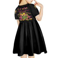 I'm A B With A Low Bullshit Tolerance Don't Try Me Kid Short Sleeve Dress - Wonder Print Shop