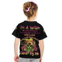 I'm A B With A Low Bullshit Tolerance Don't Try Me Kid T Shirt - Wonder Print Shop