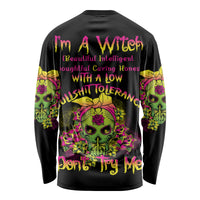 I'm A B With A Low Bullshit Tolerance Don't Try Me Long Sleeve Shirt - Wonder Print Shop