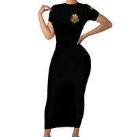I'm A B With A Low Bullshit Tolerance Don't Try Me Short Sleeve Bodycon Dress - Wonder Print Shop