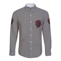 Your Demons Hide Under Your Bed Long Sleeve Button Shirt - Wonder Print Shop