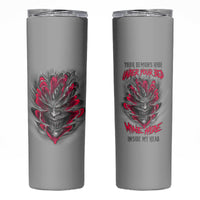 Your Demons Hide Under Your Bed Skinny Tumbler - Wonder Print Shop