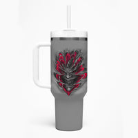 Your Demons Hide Under Your Bed Tumbler With Handle - Wonder Print Shop