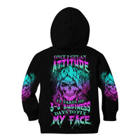 Once I Get An Attitude Reaper Kid Hoodie - Wonder Print Shop