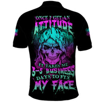 Once I Get An Attitude Reaper Polo Shirt - Wonder Print Shop