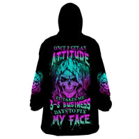Once I Get An Attitude Reaper Wearable Blanket Hoodie - Wonder Print Shop