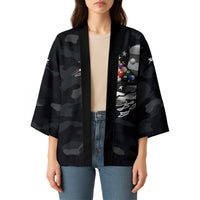 Custom American Flag Billiards Kimono with 8-Ball Wings and Camo Background - Wonder Print Shop
