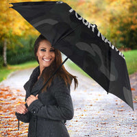 Custom American Flag Billiards Umbrella with 8-Ball Wings and Camo Background - Wonder Print Shop