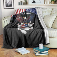 Custom Patriotic Bowling Blanket with Bald Eagle, American Flag Bowling Ball - Wonder Print Shop