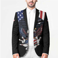Custom Patriotic Bowling Blazer with Bald Eagle, American Flag Bowling Ball - Wonder Print Shop