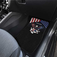 Custom Patriotic Bowling Car Mats with Bald Eagle, American Flag Bowling Ball - Wonder Print Shop