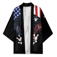 Custom Patriotic Bowling Kimono with Bald Eagle, American Flag Bowling Ball - Wonder Print Shop