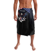 Custom Patriotic Bowling Lavalava with Bald Eagle, American Flag Bowling Ball - Wonder Print Shop