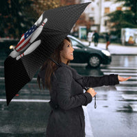 Custom Patriotic Bowling Umbrella with Bald Eagle, American Flag Bowling Ball - Wonder Print Shop