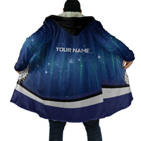 Custom Galaxy Golf Cloak with Golfer Silhouette, Golf Ball Design - Wonder Print Shop