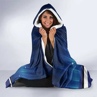 Custom Galaxy Golf Hooded Blanket with Golfer Silhouette, Golf Ball Design - Wonder Print Shop