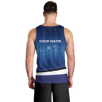 Custom Galaxy Golf Men Tank Top with Golfer Silhouette, Golf Ball Design - Wonder Print Shop