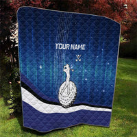Custom Galaxy Golf Quilt with Golfer Silhouette, Golf Ball Design - Wonder Print Shop