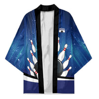 Custom Galaxy Bowling Kimono with Striking Pins and Ball Design - Wonder Print Shop