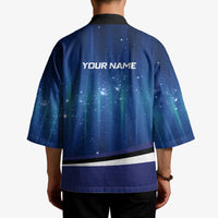 Custom Galaxy Bowling Kimono with Striking Pins and Ball Design - Wonder Print Shop