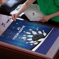 Custom Galaxy Bowling Puzzle with Striking Pins and Ball Design - Wonder Print Shop