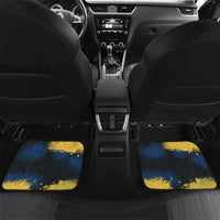 Custom Camo Redfish Car Mats with Colorful Fish Design, Yellow Splatter Pattern - Wonder Print Shop