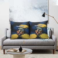 Custom Camo Redfish Pillow Cover with Colorful Fish Design, Yellow Splatter Pattern - Wonder Print Shop