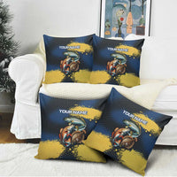 Custom Camo Redfish Pillow Cover with Colorful Fish Design, Yellow Splatter Pattern - Wonder Print Shop