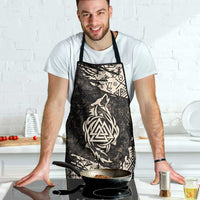 Fenrir Apron with Norse Symbols and Howling Wolf Viking Mythology Tribute - Wonder Print Shop