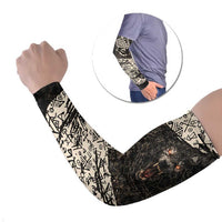 Fenrir Arm Sleeves with Norse Symbols and Howling Wolf Viking Mythology Tribute - Wonder Print Shop