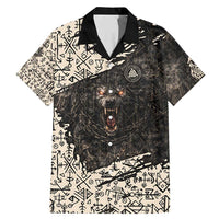 Fenrir Family Matching Mermaid Dress and Hawaiian Shirt with Norse Symbols and Howling Wolf Viking Mythology Tribute - Wonder Print Shop