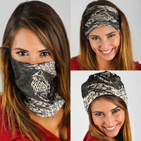 Fenrir Neck Gaiter with Norse Symbols and Howling Wolf Viking Mythology Tribute - Wonder Print Shop