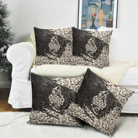 Fenrir Pillow Cover with Norse Symbols and Howling Wolf Viking Mythology Tribute - Wonder Print Shop