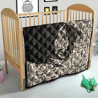 Fenrir Quilt with Norse Symbols and Howling Wolf Viking Mythology Tribute - Wonder Print Shop