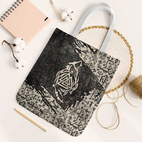 Fenrir Tote Bag with Norse Symbols and Howling Wolf Viking Mythology Tribute - Wonder Print Shop